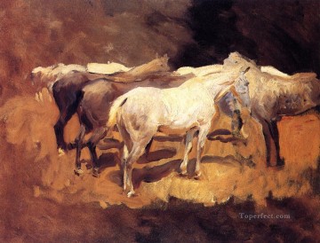  caballos Pintura - Caballos en Palma John Singer Sargent